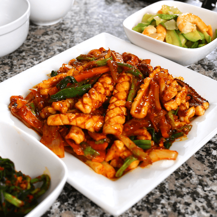 Pan Fried Spicy Squid