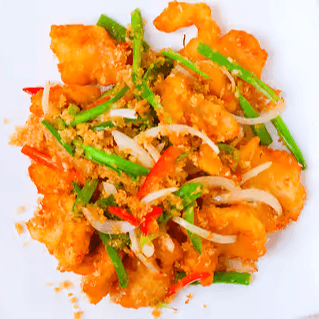 Dry Sauteed Prawns with Chili ⼲煸虾.