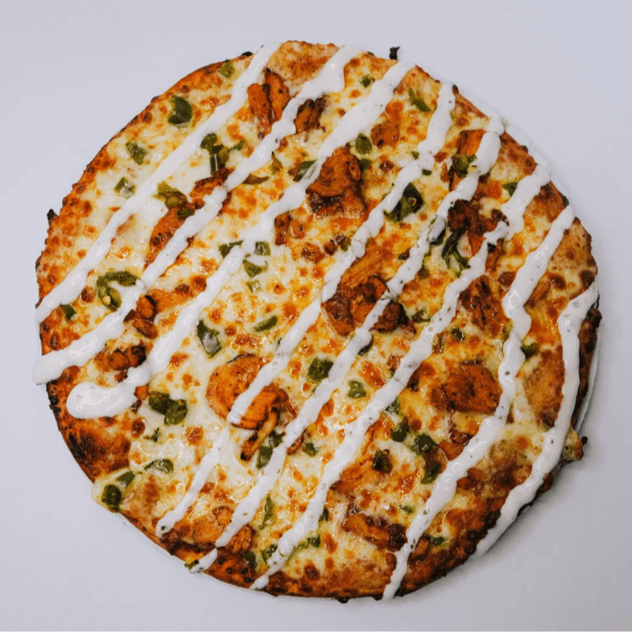 Angry Clucker Pizza (Neapolitan or Cauliflower).