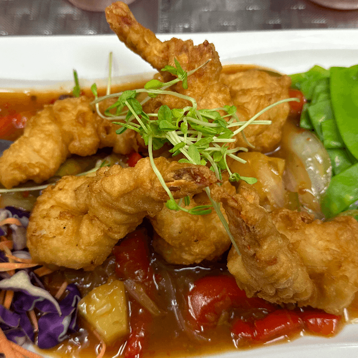 Crispy Fried Jumbo Shrimp.