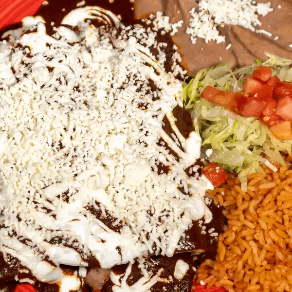 Enchiladas De Mole.
