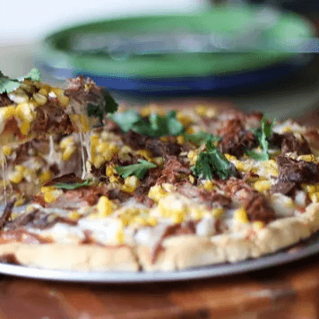 Roasted Pork Taco Pizza
