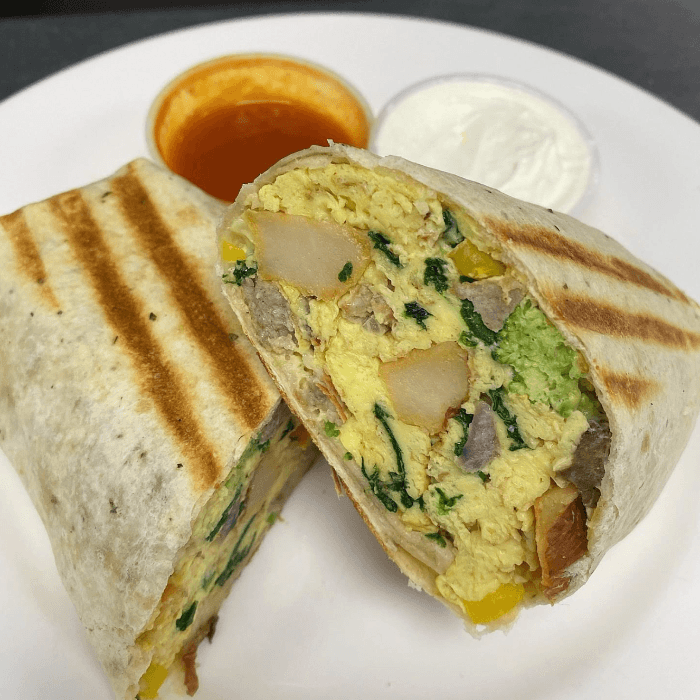 Delicious Breakfast Burrito Options at Our Cafe
