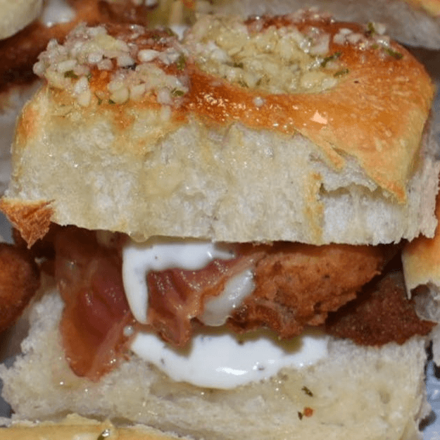 Chicken Bacon Ranch Garlic Knot Slider