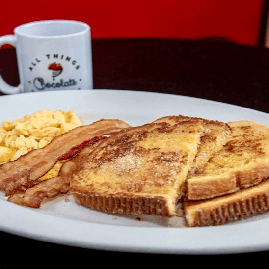 Traditional Breakfast French Toast, Pancakes or Waffles