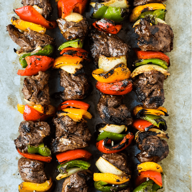 Veggie Skewer / Beef Platter