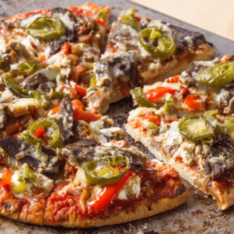 12 "Cheesesteak a la Garden Pizza