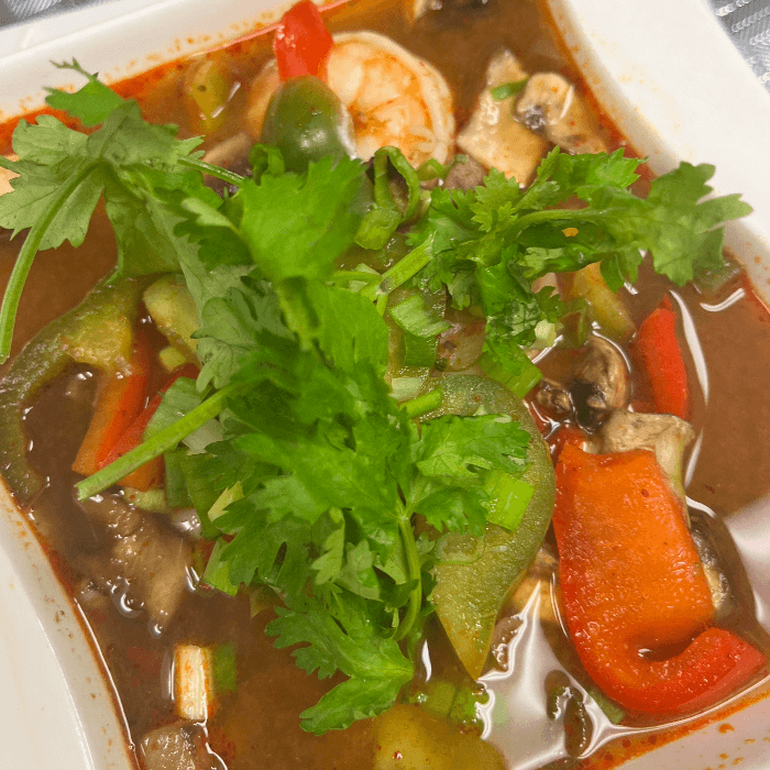 Lemongrass Soup (Tom Yum Koong).