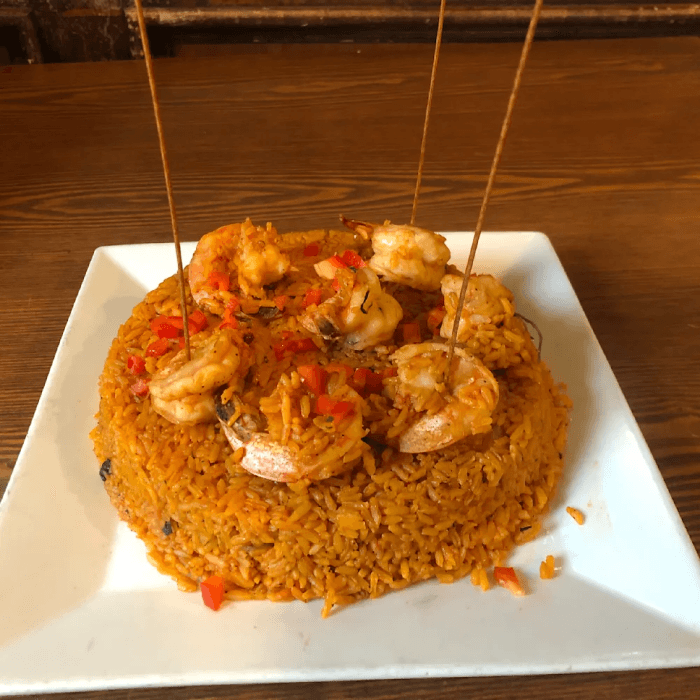 Arroz Con Camarone (Rice with Shrimp).