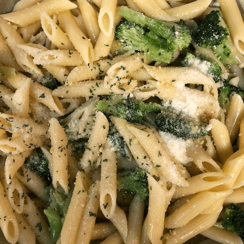 Penne with Sauteed Broccoli, Garlic and Olive Oil