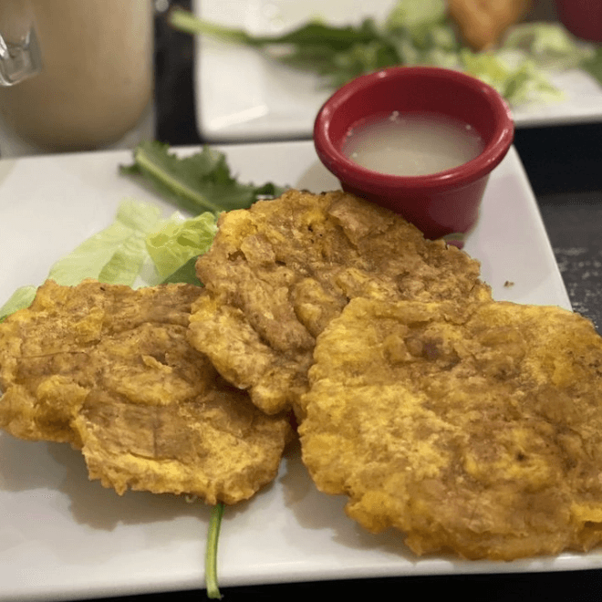 Side Tostones.