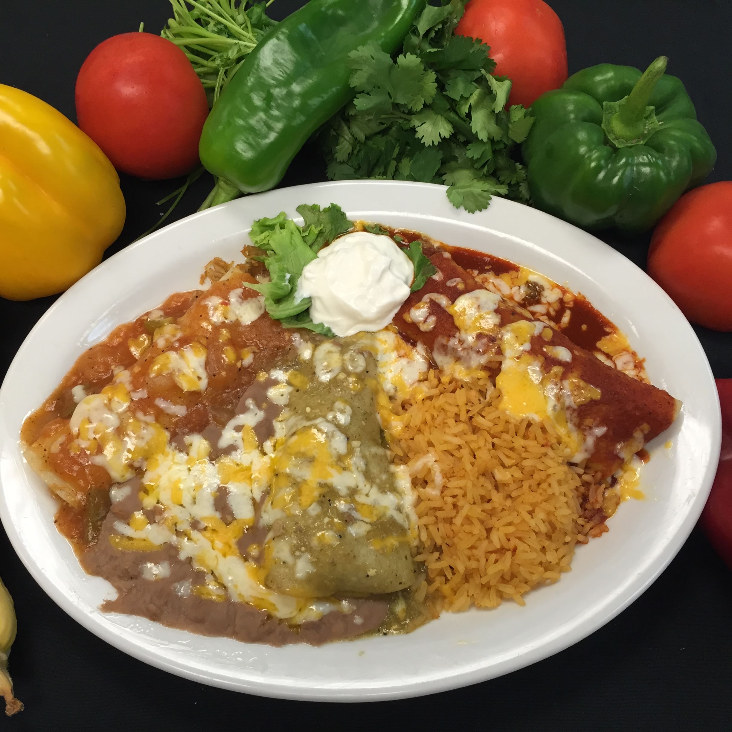 Enchiladas Bandera