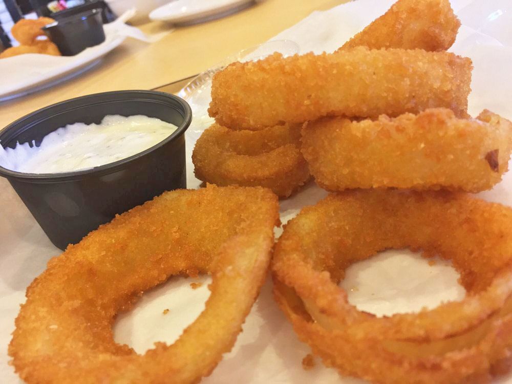 Beer Battered Onion Rings.