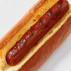 Grilled Hotdog.