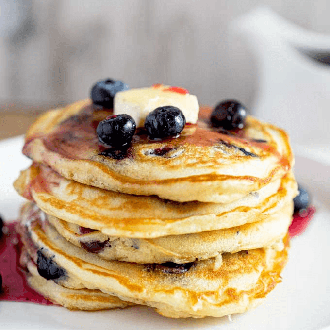 Blooming Blueberry Pancakes.