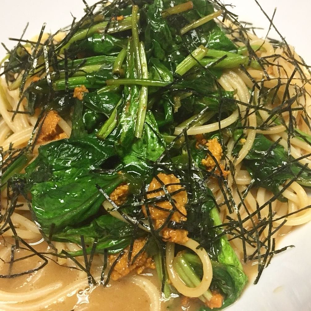 Sautéed Spinach & Sea Urchin