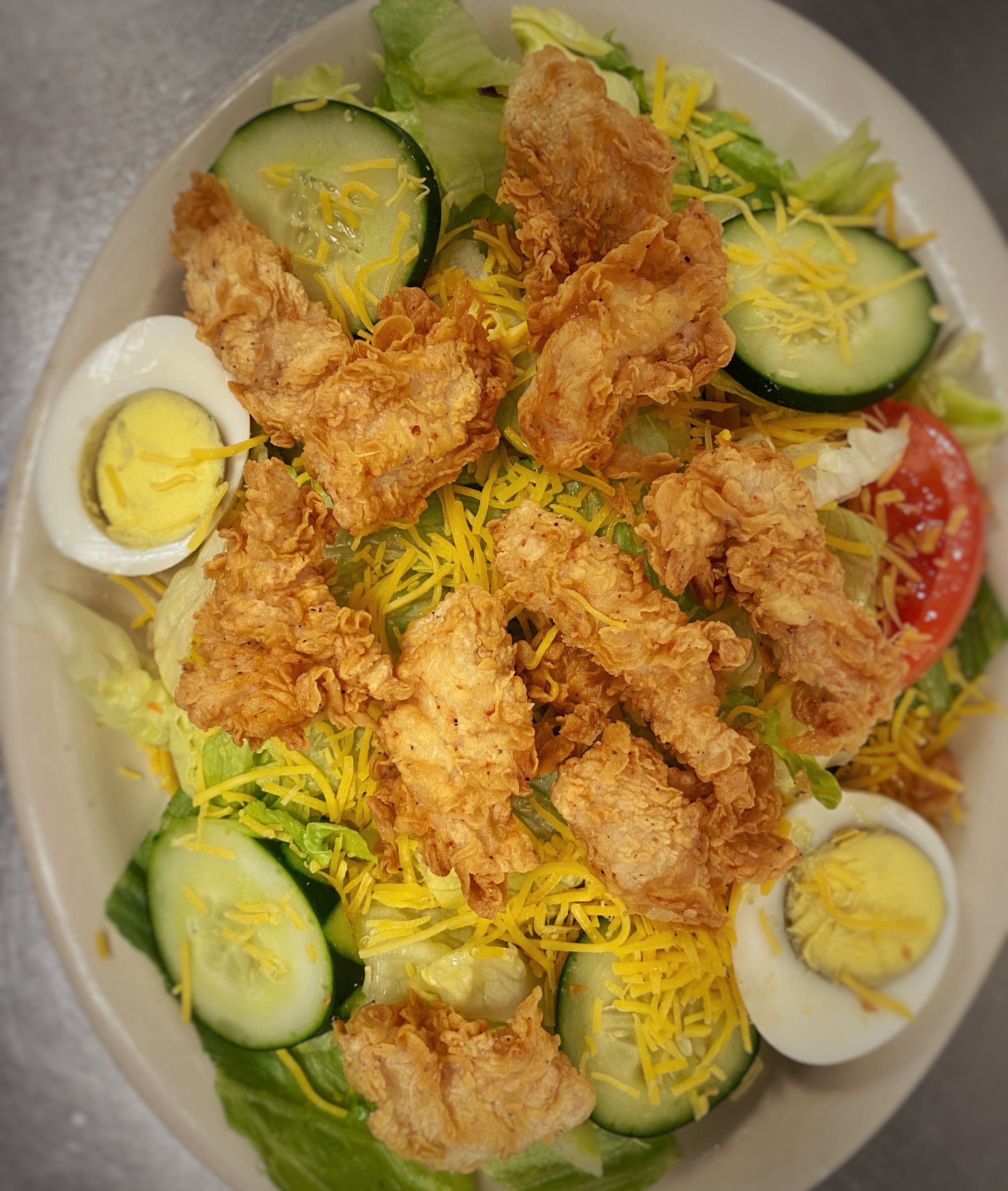 Grilled or Crispy Chicken Salad