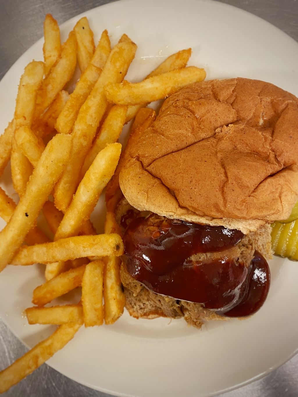 Pulled Pork Sandwich.