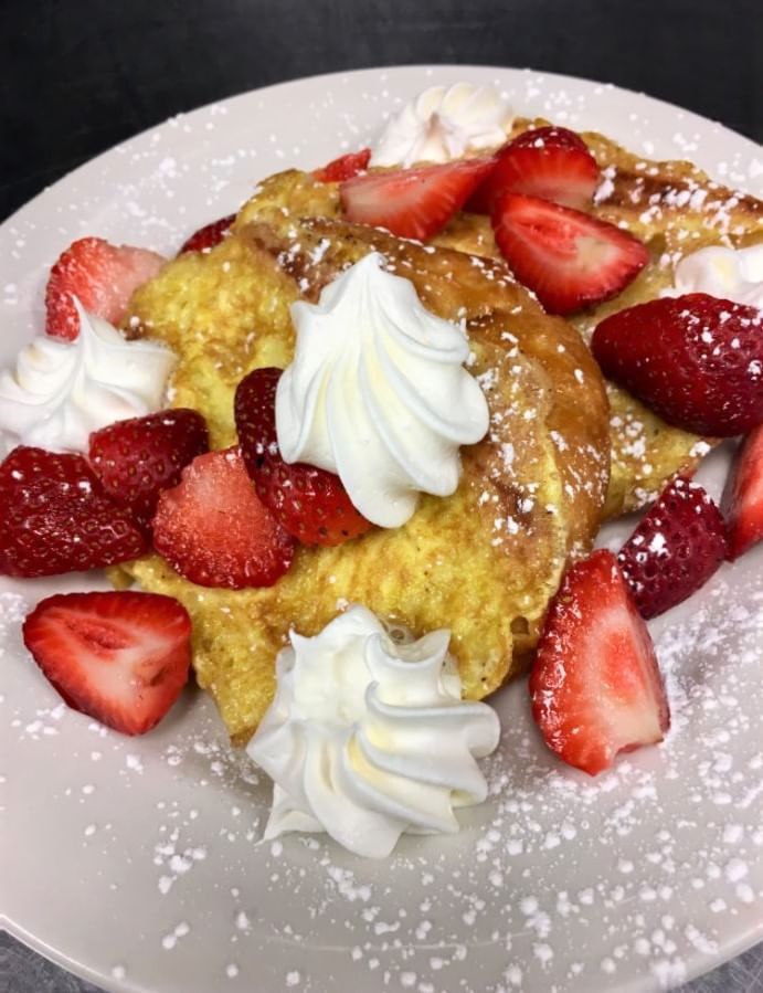 Strawberry Croissant French Toast.