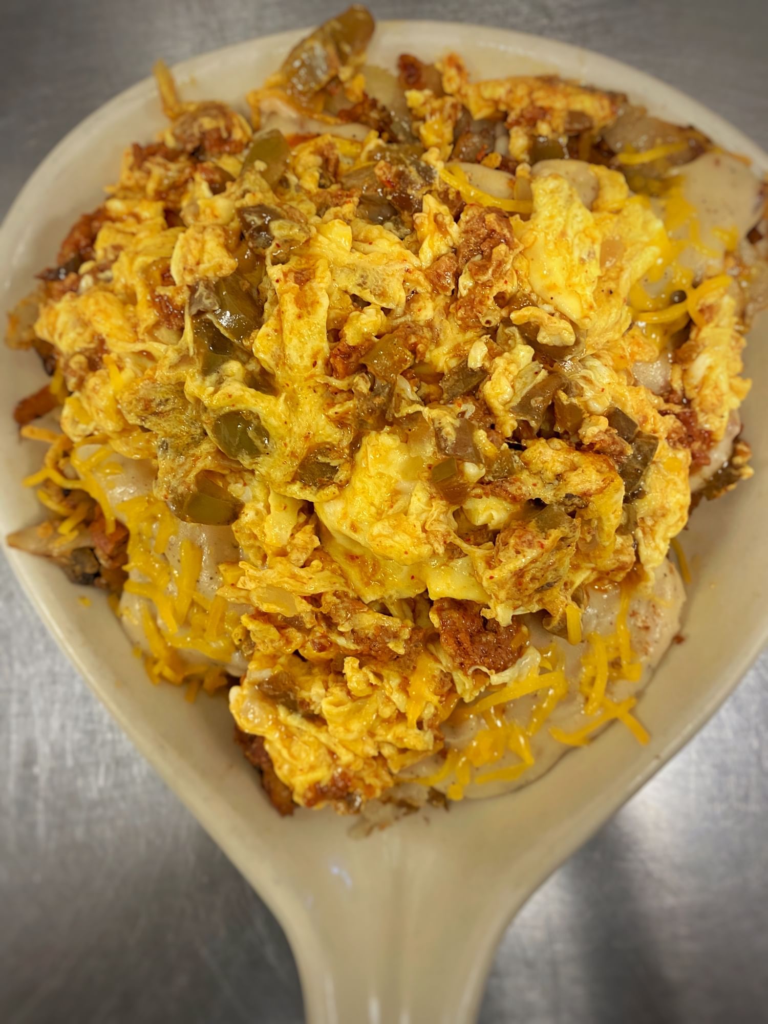 Chorizo n Eggs Skillet.