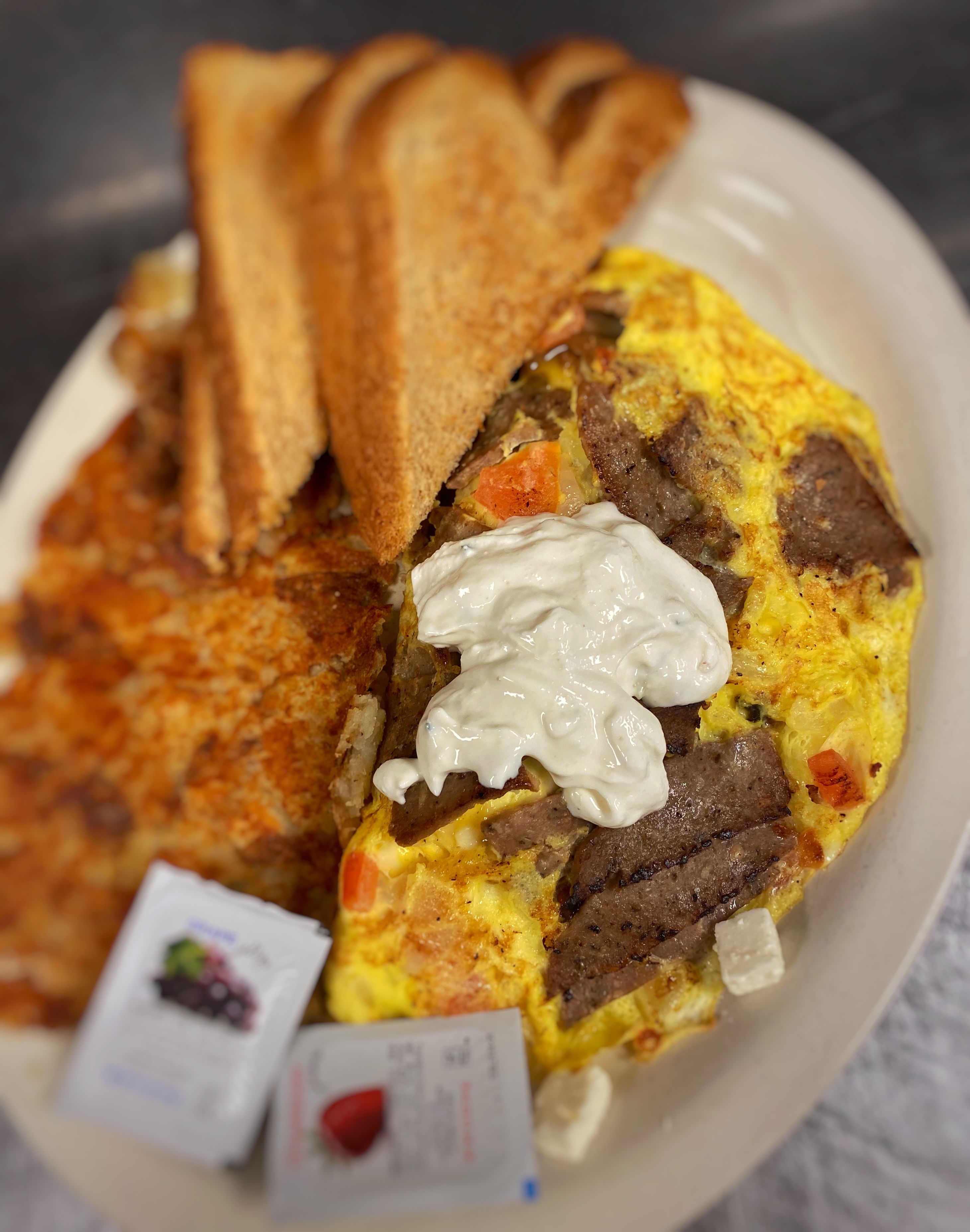 Gyro Omelet.