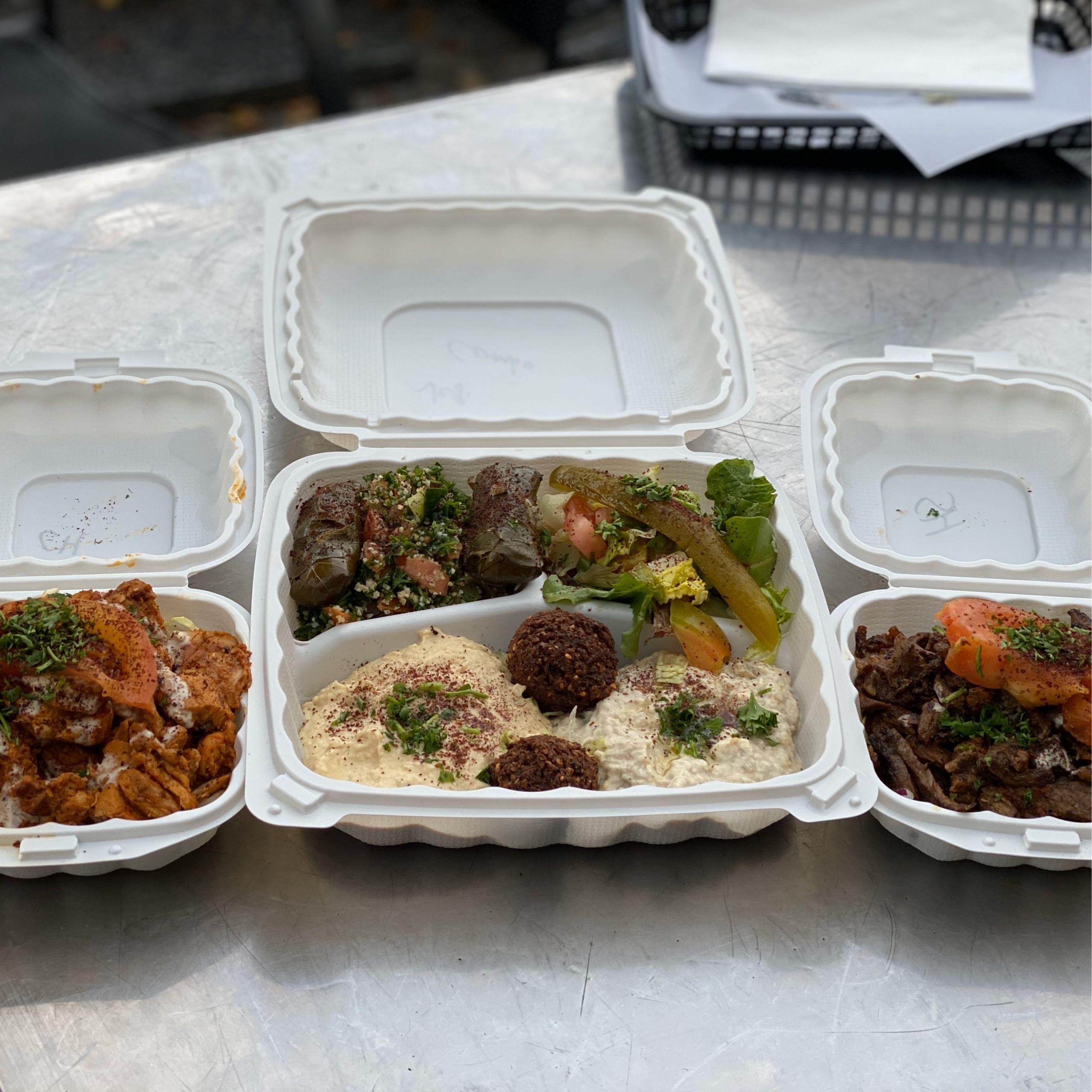 Veggie Plate With Any 3 Meats.