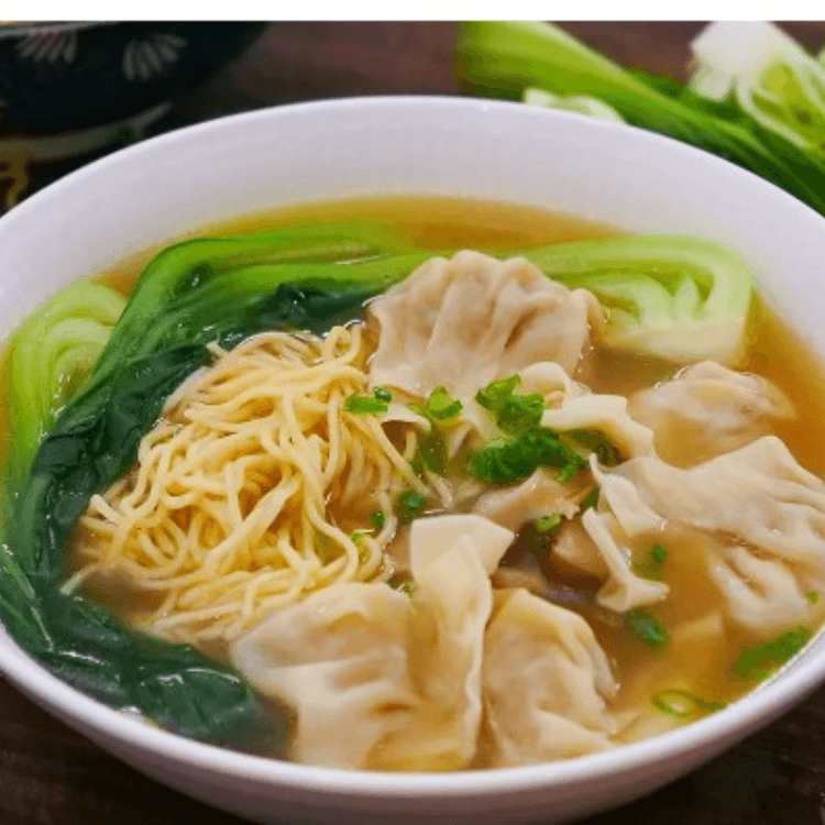 Chicken Dumplings Noodle Soup