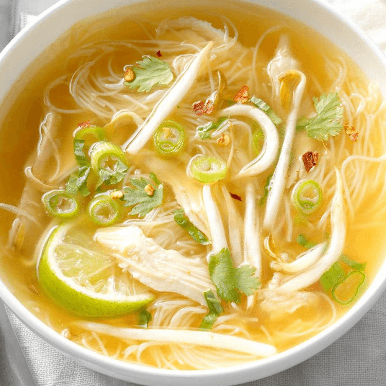 Spicy Shredded Chicken Noodle Soup