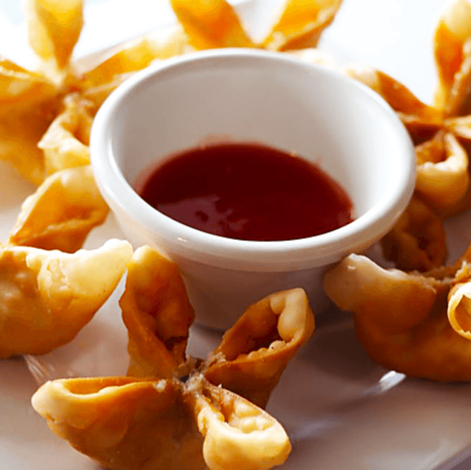 Fried Crab Cheese Wontons.