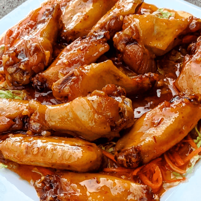 2 Sp. Sweet & Sour Chicken Wings.
