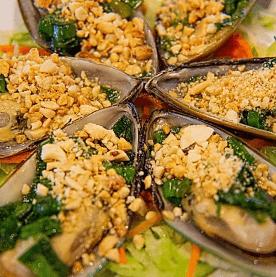 Grilled Green Mussels
