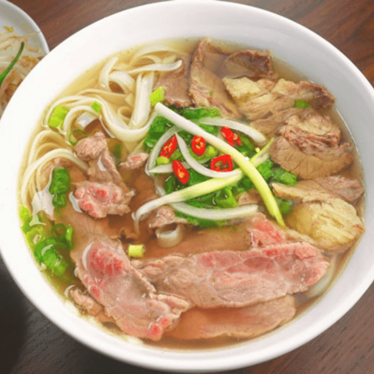 8. Rare Steak, Tendon and Rice Noodle Soup
