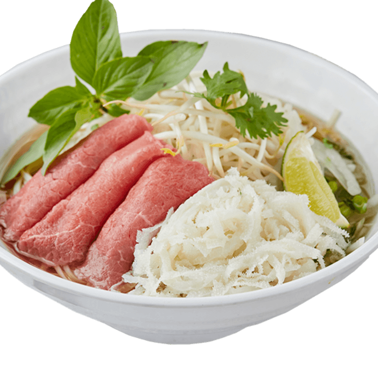9. Rare Steak, Tripe, and Rice Noodle Soup