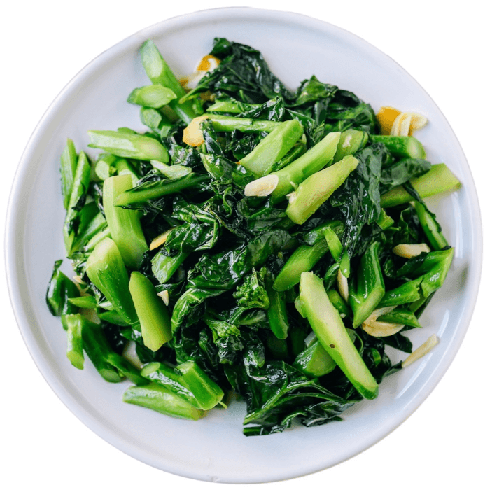 Greens and Shrimp with Fresh Garlic 蒜香虾炒菜
