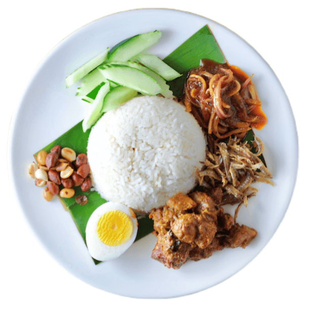 Nasi Lemak with Rendang