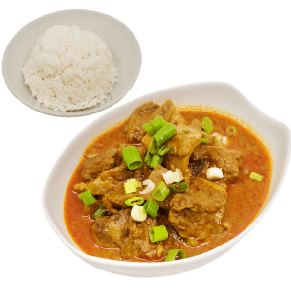 B18 Curry Beef Stew Over Rice 咖喱牛腩饭