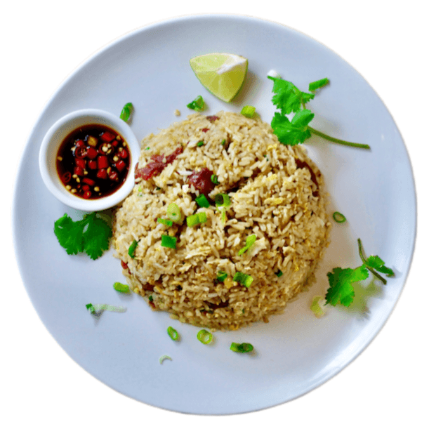Chinese Sausage and Shrimp Fried Rice