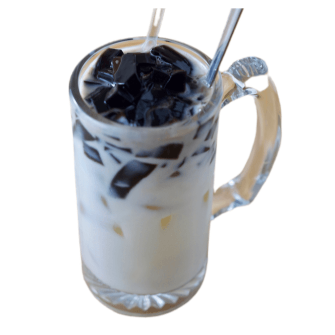 D4 Grass Jelly with Soy Milk 豆奶凉粉冰