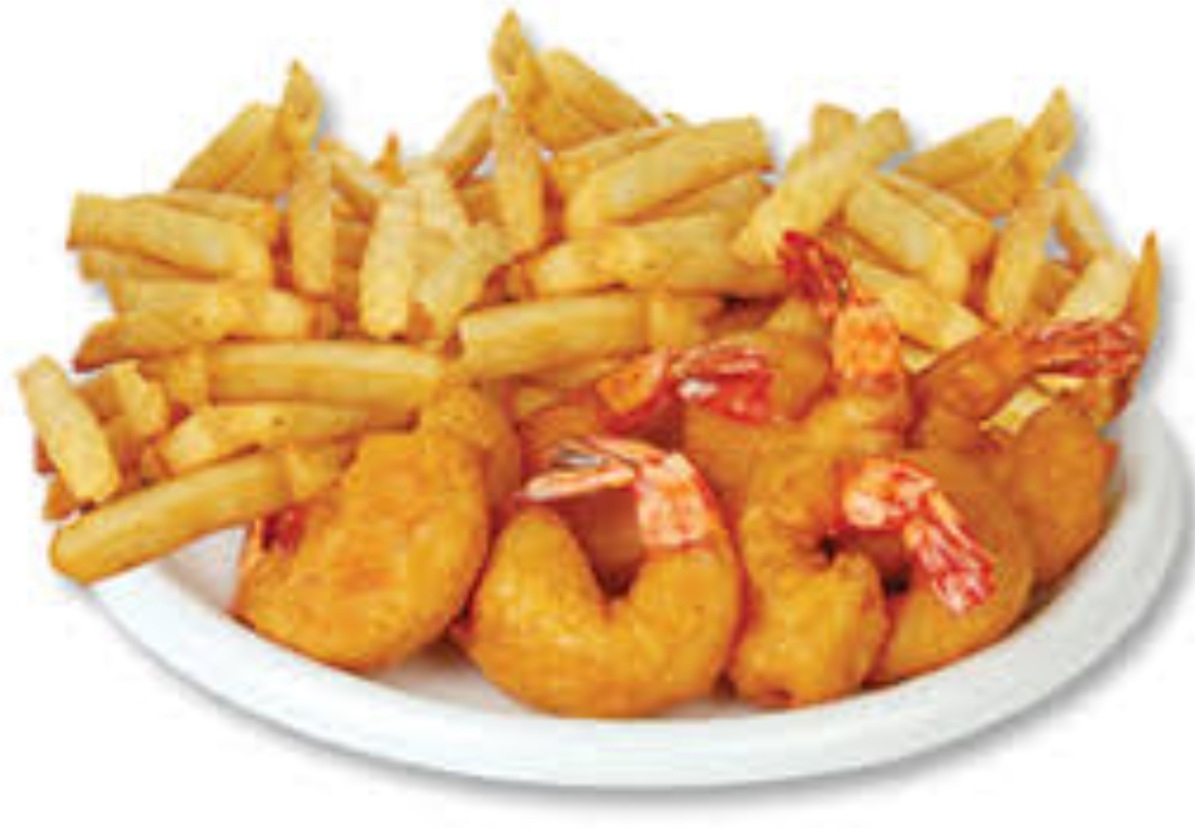 6 pcs. Shrimp and  Fries