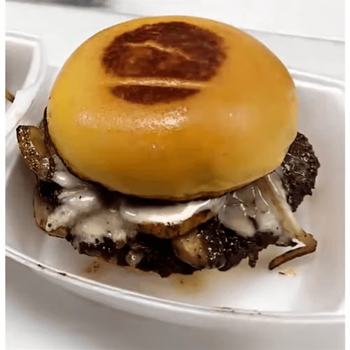 Mushroom Melt Burger.
