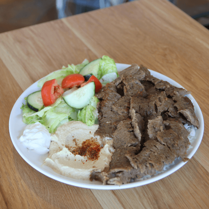 Gyro (Beef) Plate.