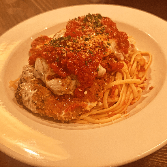 Eggplant Parmigiana.