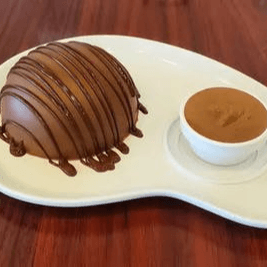 Chocolate Ball with Ice Cream