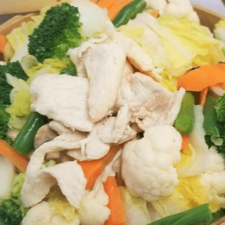 Steam Chicken Mix Vegetables 