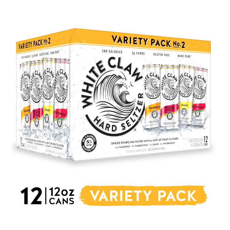 White Claw Hard Seltzer Variety Pack Number 2 Can (12 Oz X 12 Ct)
