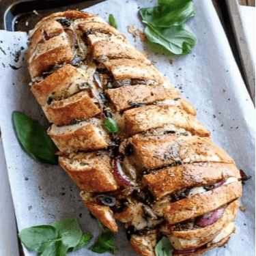 Stuffed Bread - Grilled BBQ Chicken