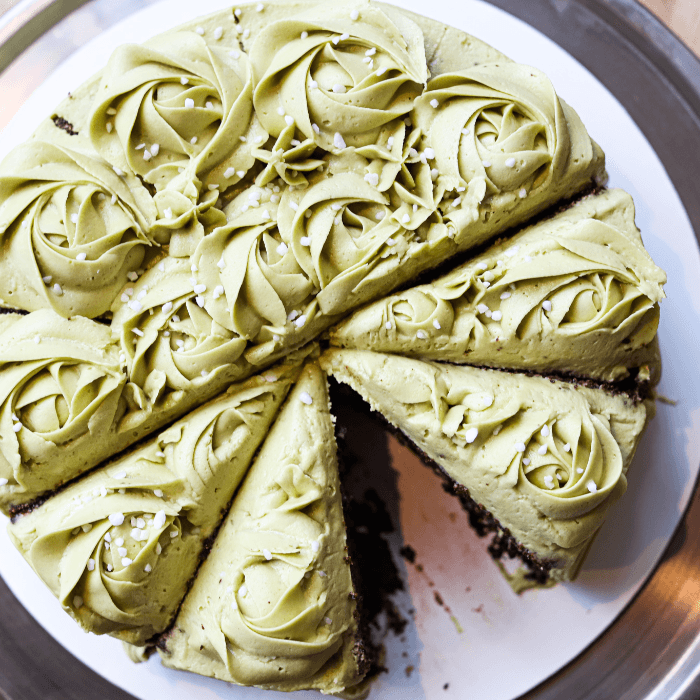 Vegan Matcha Chocolate Cake (1 Slice)