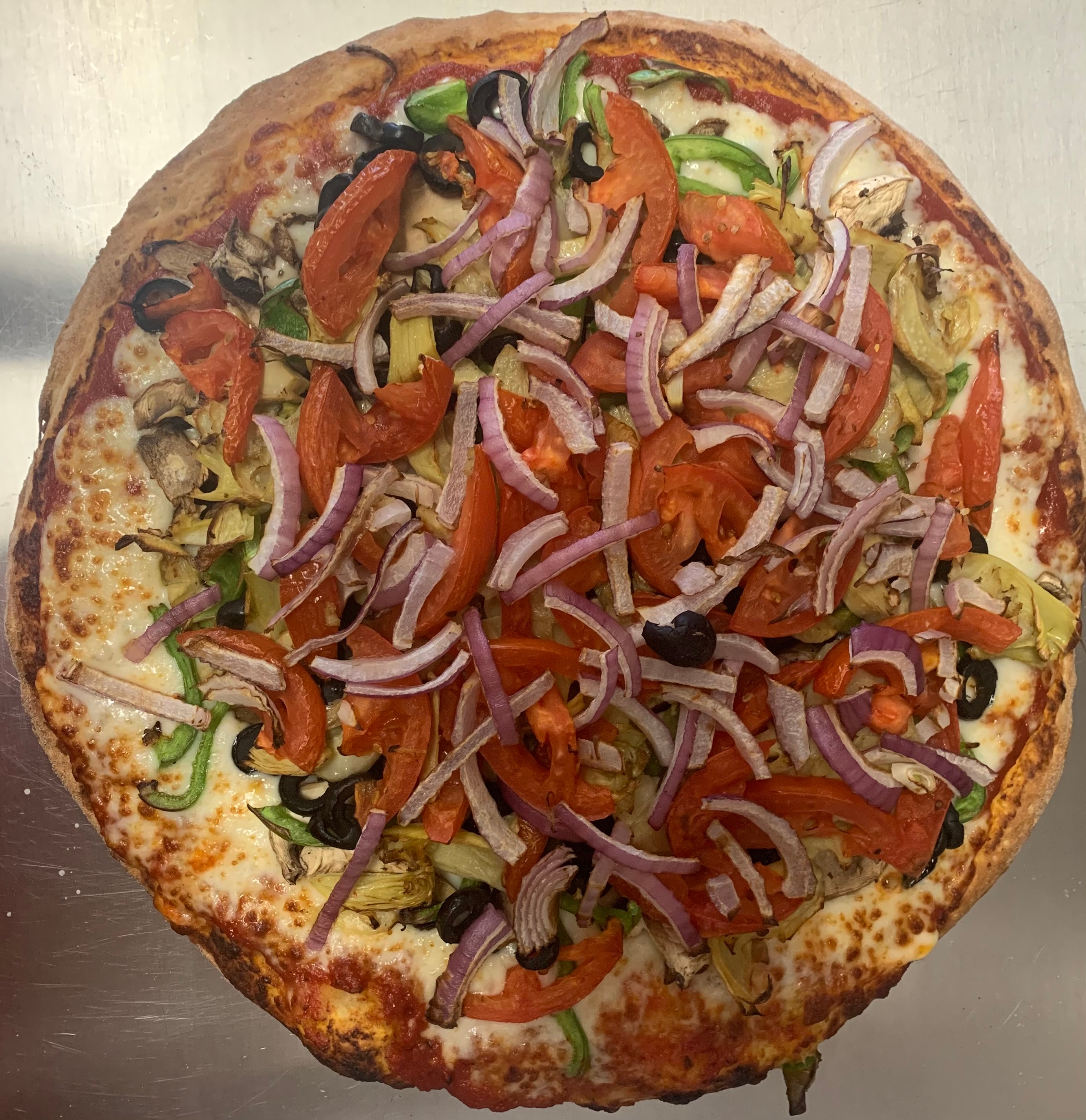 Veggie Delight Pizza (28" Greyhounds)