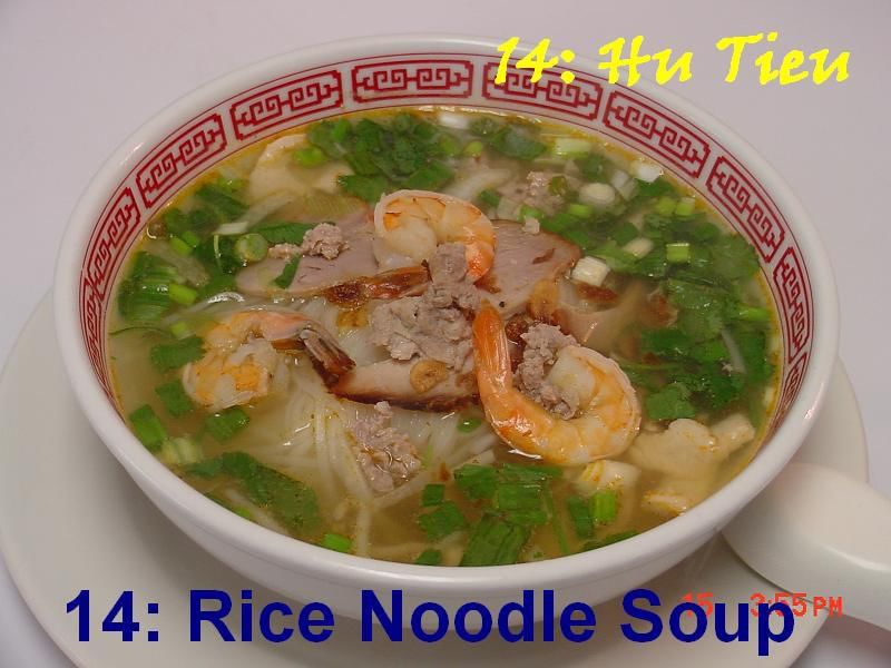 14. Rice Noodle Soup (Hu Tieu)