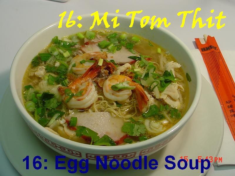 16. Egg Noodle Soup